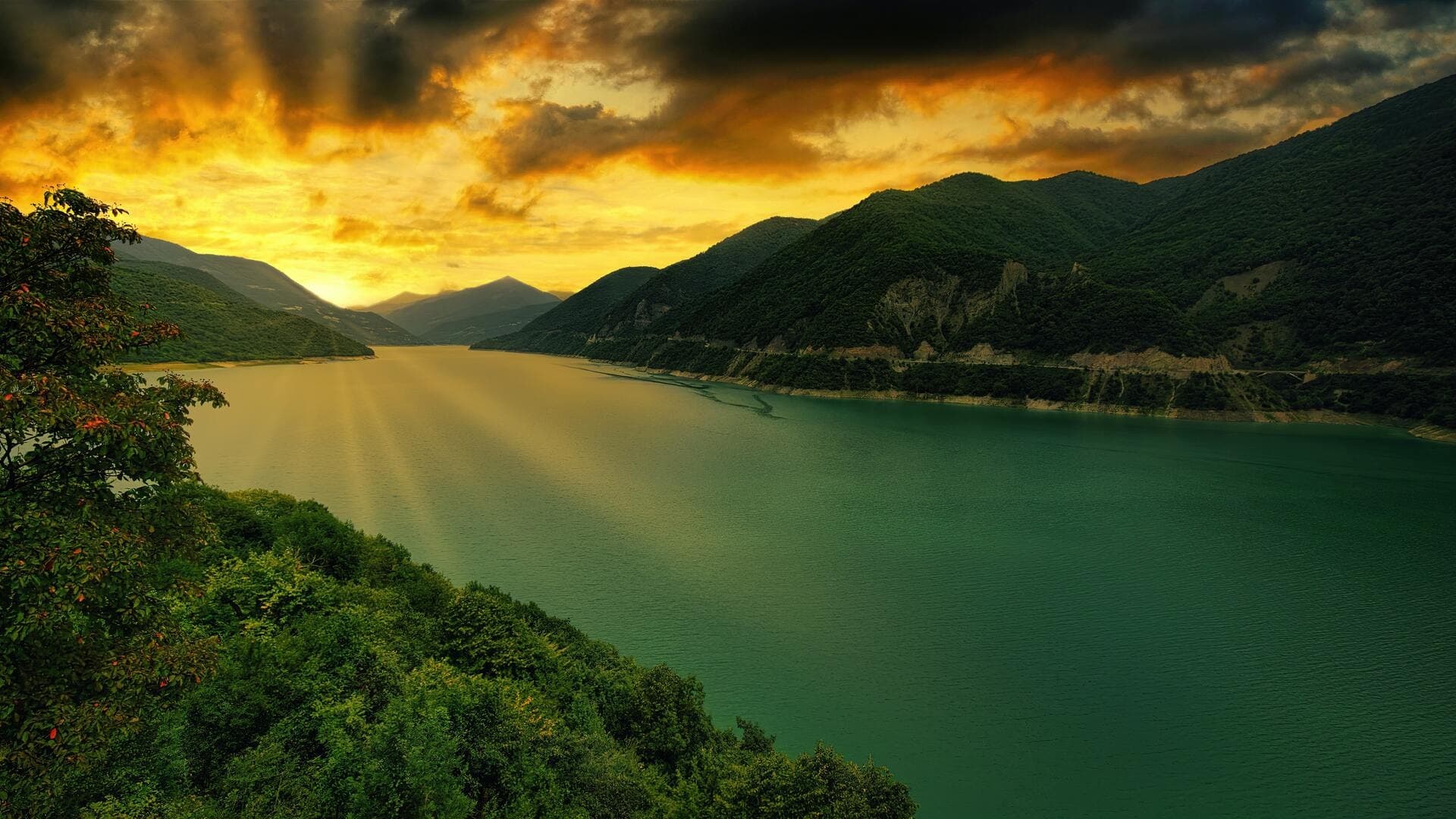 River landscape in Georgia