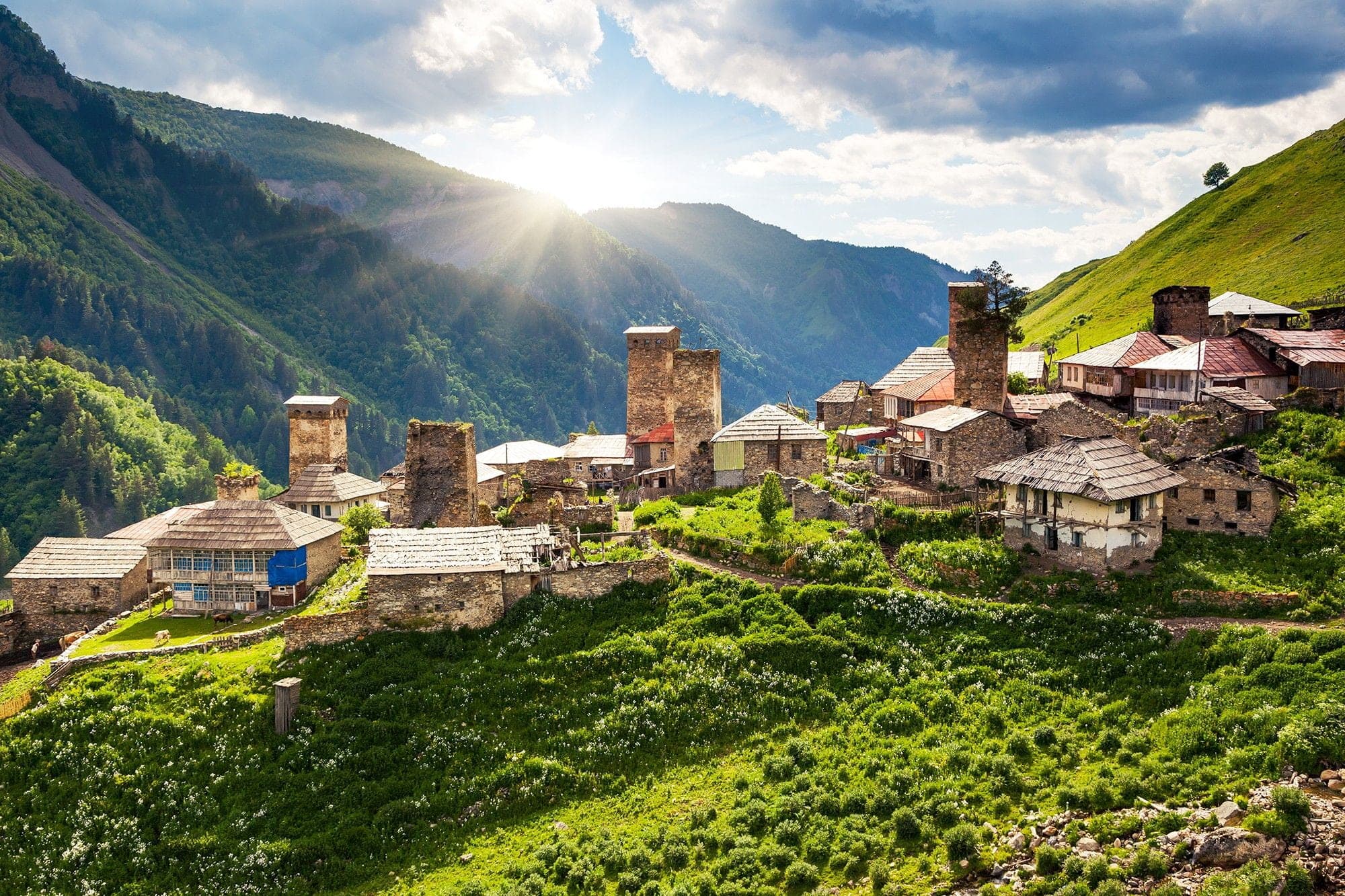 Svaneti mountains in Georgia